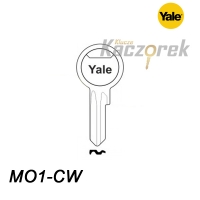 Mieszkaniowy 074 - klucz surowy mosiężny - Yale MO1-CW
